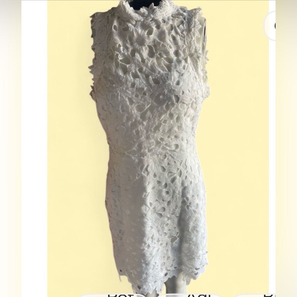 Elegant White Lace Dress